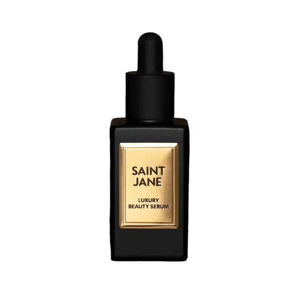 Saint Jane luxury beauty serum bottle on a transparent background